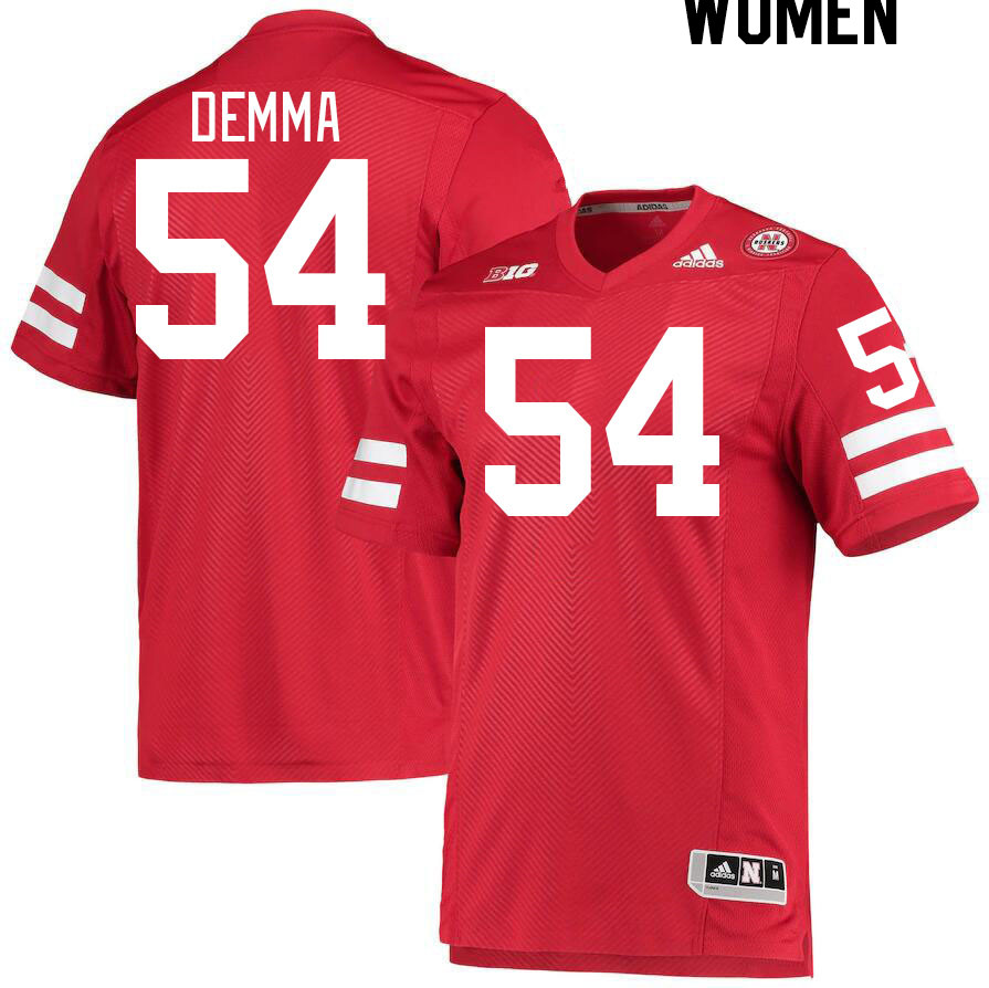 Women #54 Korver Demma Nebraska Cornhuskers College Football Jerseys Stitched Sale-Red